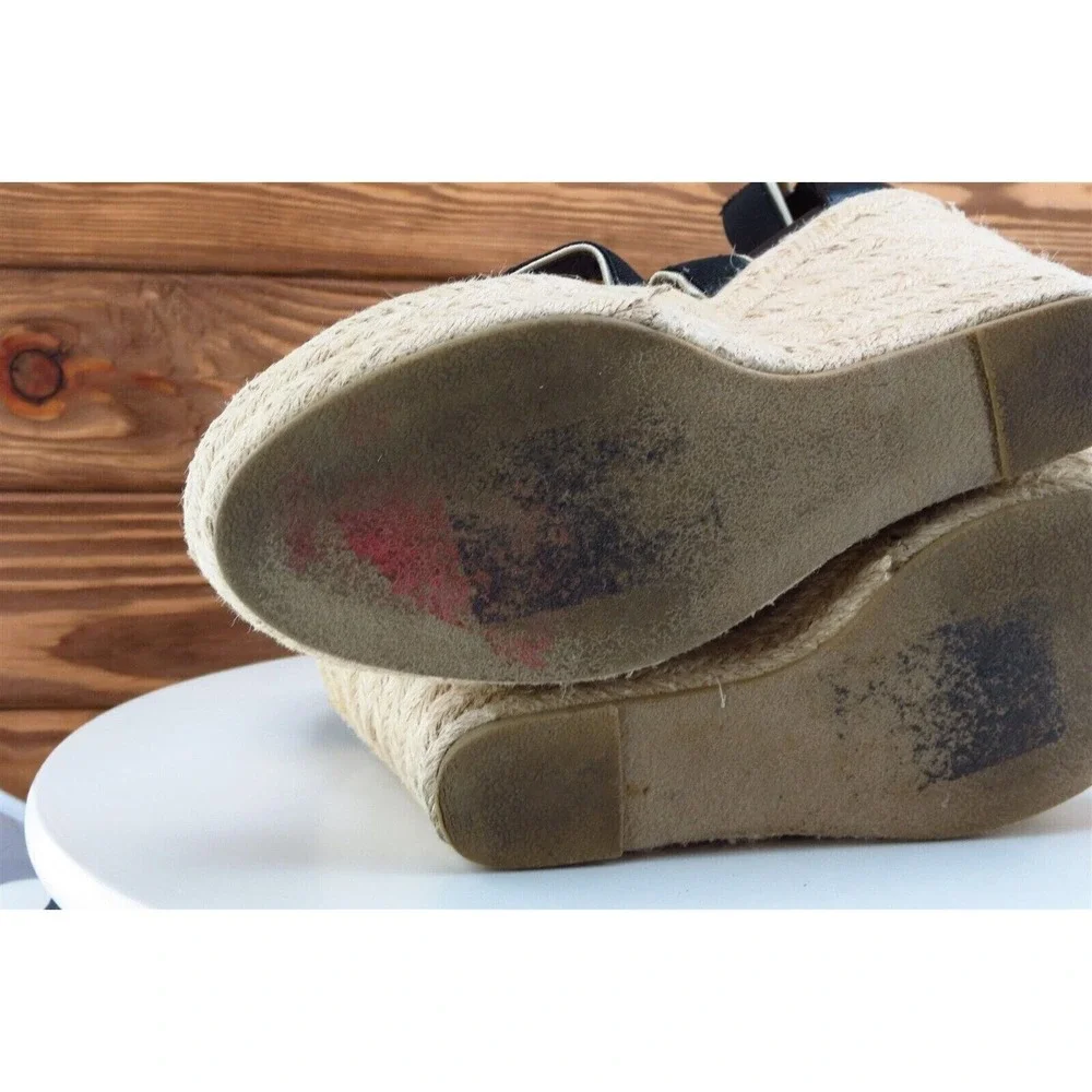 Steve Madden Heel Sz 7.5‎ Platform Black Synthetic M Erryn